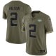 Men's New York Jets Nike Olive 2022 Salute To Service Limited Jersey