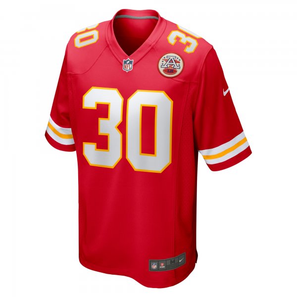 Men's Kansas City Chiefs Darius Rush Nike  Red Team Game Jersey