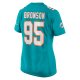 Women's Miami Dolphins Josiah Bronson Nike Aqua Home Game Player Jersey