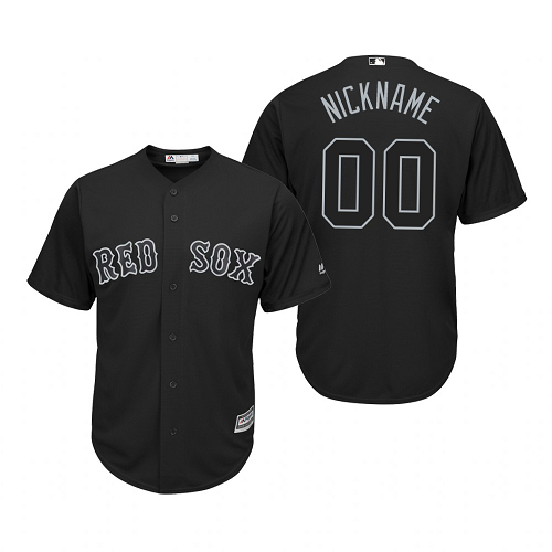 Boston Red Sox Custom Black 2019 Players Weekend Nickname MLB Jersey