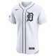 Men's Detroit Tigers Nike White Home Elite Custom Patch Jersey