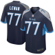 Men's Nike Tennessee Titans #7 Taylor Lewan Navy New 2018 Game Jersey