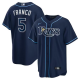 Men's Tampa Bay Rays #5 Wander Franco Nike Navy Cool Base Player Jersey