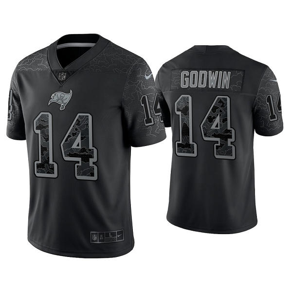 Men's Nike NFL Tampa Bay Buccaneers Chris Godwin Reflective Limited Black Jersey