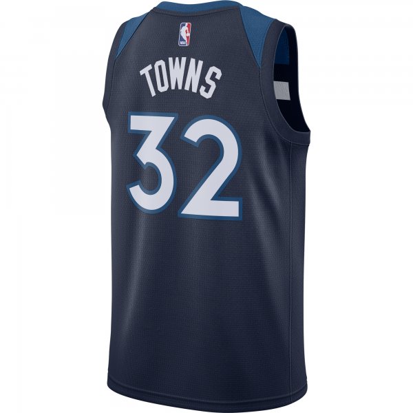 Men's Minnesota Timberwolves Karl-Anthony Towns Nike Navy Swingman Jersey - Icon Edition