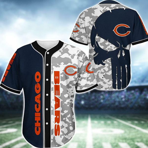 Chicago Bears NFL 3D Digital Printed Fashion Baseball Legend Jersey