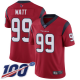 Houston Texans #99 J.J. Watt Red Alternate Men's Stitched NFL 100th Season Vapor Limited Jersey