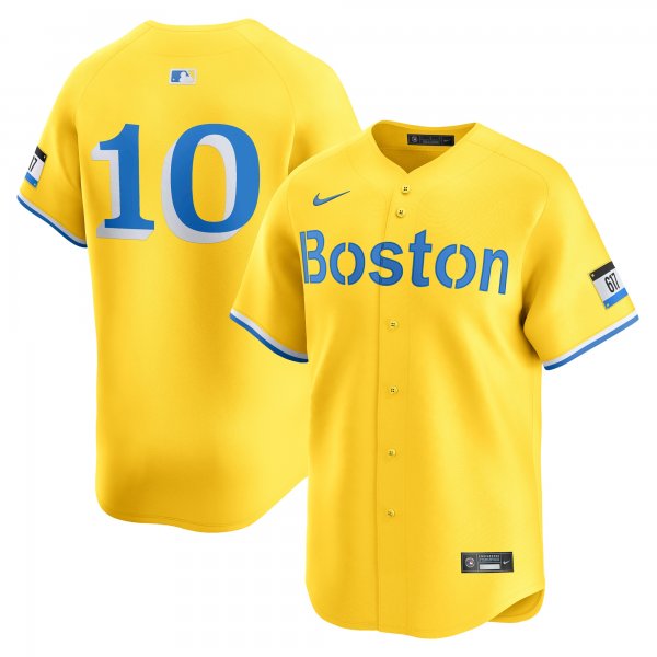 Men's Boston Red Sox Trevor Story Nike Gold City Connect Limited Player Jersey