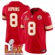 Youth Kansas City Chiefs #8 DeAndre Hopkins Red Super Bowl LIX F.U.S.E. Vapor Limited Stitched Jersey