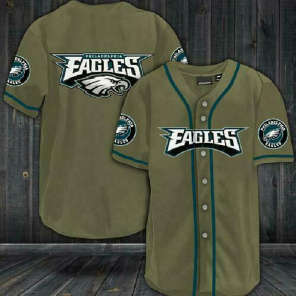 Philadelphia Eagles NFL 3D Digital Printed Fashion Baseball Legend Jersey