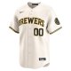 Men's Milwaukee Brewers Nike Cream Home Limited Pick-A-Player Retired Roster Jersey