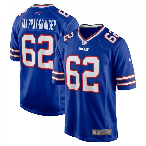 Men's Buffalo Bills Sedrick Van Pran-Granger Nike  Royal Game Jersey