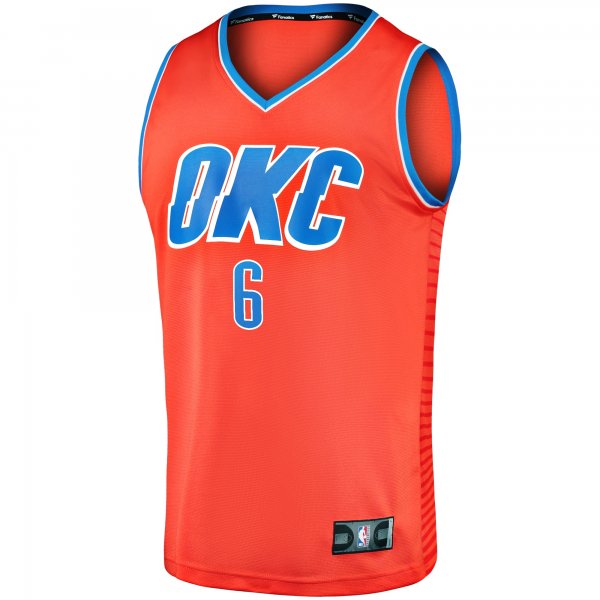 Men's Oklahoma City Thunder Jaylin Williams Fanatics Orange Fast Break Replica Player Jersey - Statement Edition