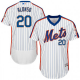 Men's New York Mets #20 Pete Alonso Majestic White Flex Base Alternate Collection MLB Jersey