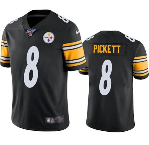 Men's Kenny Pickett Pittsburgh Steelers Nike 2022 NFL Draft First Round Pick Limited Jersey - Black