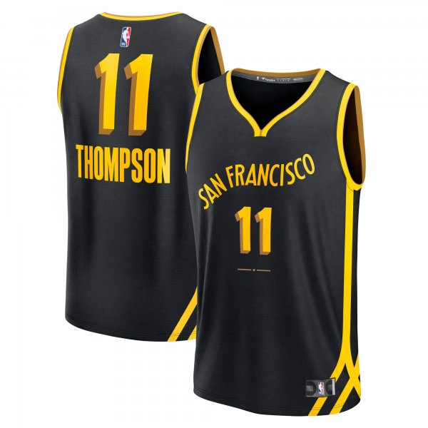 Men's Golden State Warriors Klay Thompson Fanatics Black Fast Break Jersey - City Edition