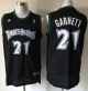 Men's Minnesota Timberwolves #21 Retro Garnett Black Stitched NBA Jersey