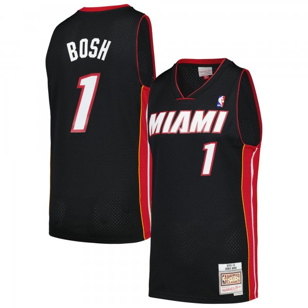 Men's Miami Heat Mitchell & Ness Black 2012/13 Hardwood Classics Swingman Jersey