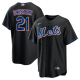 Men's New York Mets #21 Max Scherzer Nike Black 2022 Alternate Player Jersey