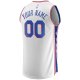 Youth Philadelphia 76ers Fanatics White Fast Break Custom Replica Jersey - Association Edition