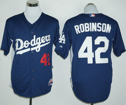 Los Angeles Dodgers #42 Jackie Robinson Navy Blue Cooperstown Stitched MLB Jersey