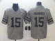 Kansas City Chiefs #15 Patrick Mahomes Gray Men's Stitched NFL Limited Gridiron Gray Jersey