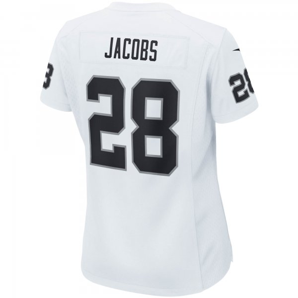 Women's Las Vegas Raiders Josh Jacobs Nike White Player Game Team Jersey