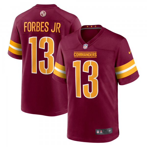 Men's Washington Commanders Emmanuel Forbes Nike Burgundy 2023 NFL Draft First Round Pick Game Jersey