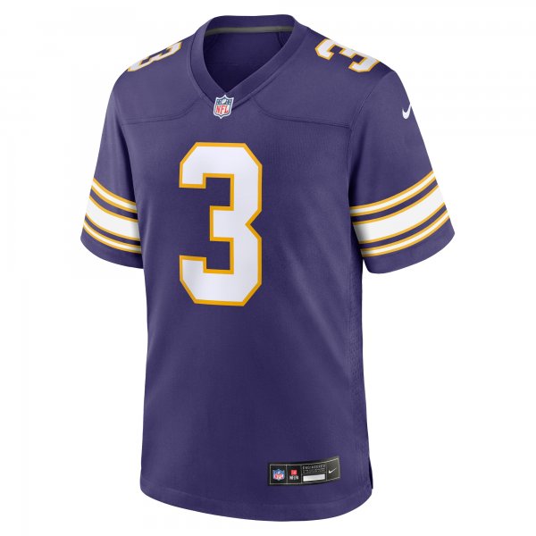 Men's Minnesota Vikings Jordan Addison Nike Purple Classic Player Game Jersey