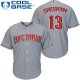 Cincinnati Reds #13 Dave Concepcion Grey Cool Base Stitched Youth MLB Jersey