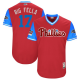 Philadelphia Phillies #17 Rhys Hoskins Red "Big Fella" Players Weekend Stitched MLB Jersey