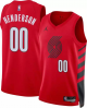 Men's Portland Trail Blazers #00 Scoot Henderson Nike Icon Edition Swingman 2023 NBA Draft Red Jersey