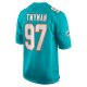 Men's Miami Dolphins Jaylen Twyman Nike Aqua Home Game Player Jersey