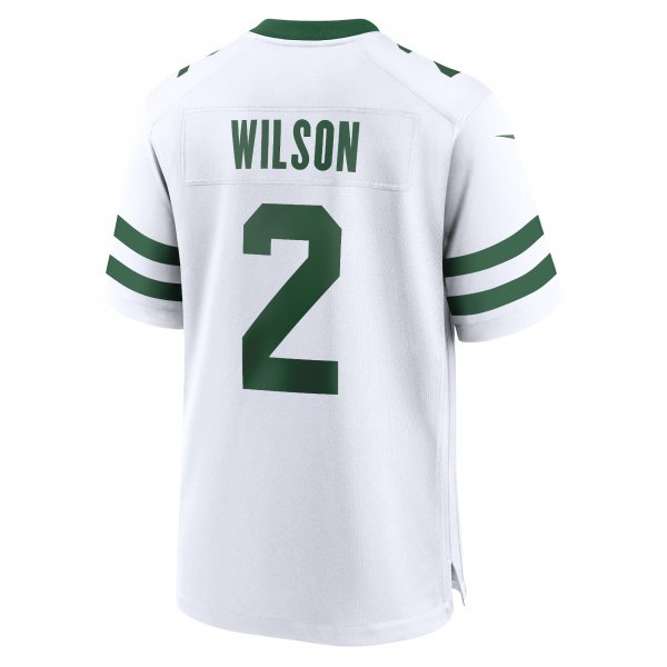 Men's New York Jets Zach Wilson Nike Legacy White Game Jersey