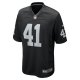 Men's Las Vegas Raiders Robert Spillane Nike Black Game Player Jersey