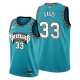 Men's Memphis Grizzlies #33 Marc Gasol 2021 Trade Teal Classic Edition NBA Jersey