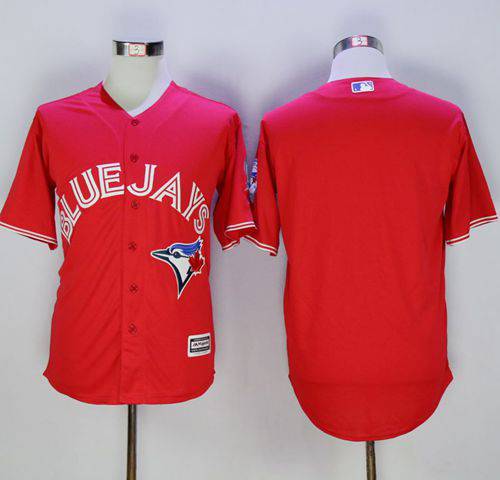 Toronto Blue Jays Blank Red New Cool Base 40th Anniversary Stitched MLB Jersey