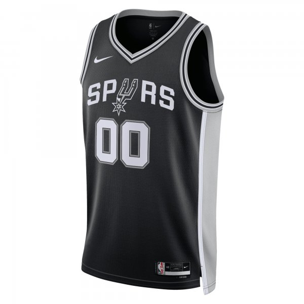 Unisex San Antonio Spurs Nike Black Swingman Custom Jersey - Icon Edition