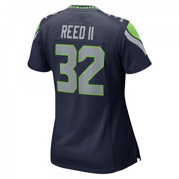 Women's Seattle Seahawks Jerrick Reed II Nike College Navy  Game Jersey