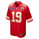 Men's Kansas City Chiefs Kadarius Toney Nike Red Super Bowl LVII (2022 Season) Patch Game Jersey