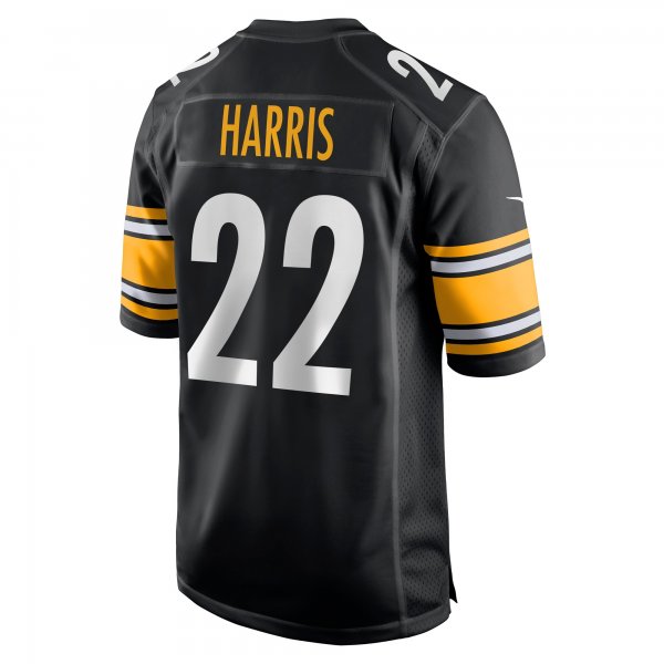 Men's Pittsburgh Steelers Najee Harris Nike Black Player Game Jersey