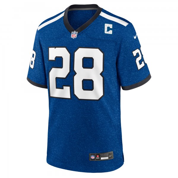 Men's Indianapolis Colts Marshall Faulk Nike Royal Indiana Nights Alternate Game Jersey