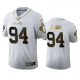 New Orleans Saints #94 Cameron Jordan Men's Nike White Golden Edition Vapor Limited NFL 100 Jersey