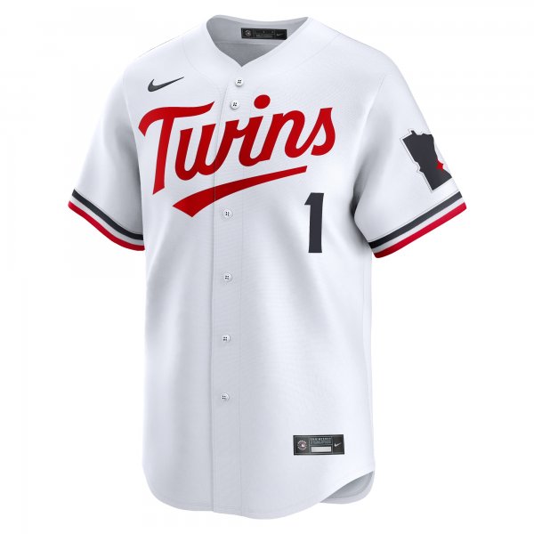 Men's Minnesota Twins Nike White #1 Dad Home Limited Jersey