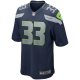 Men's Seattle Seahawks Jamal Adams Nike College Navy Game Player Jersey