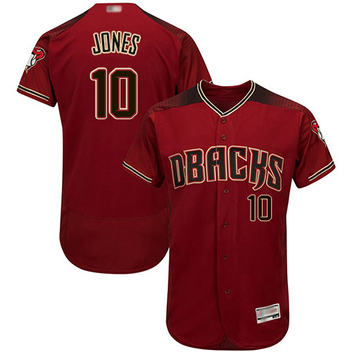 Men's Arizona Diamondbacks #10 Adam Jones Sedona Red Flexbase Collection Stitched MLB Jersey