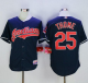 Cleveland Indians #25 Jim Thome Navy Blue Cool Base Stitched MLB Jersey