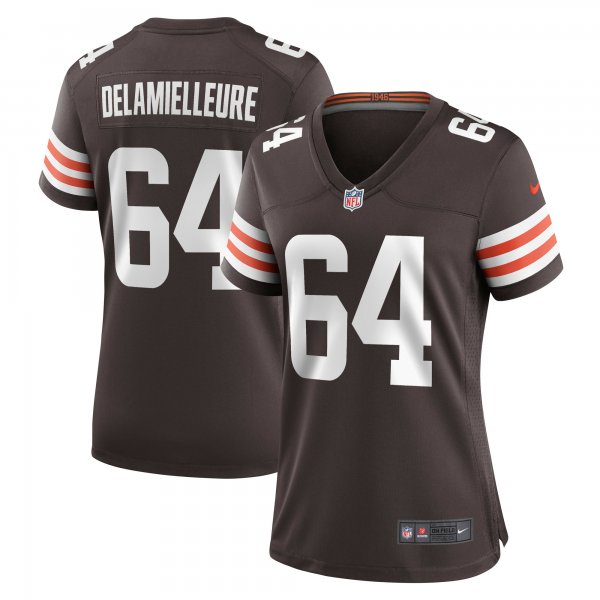 Women's Cleveland Browns Joe DeLamielleure Nike Brown Game Retired Player Jersey