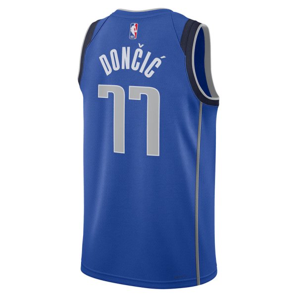 Unisex Dallas Mavericks Luka DonÃÂiÃÂ Nike Blue Swingman Jersey - Icon Edition