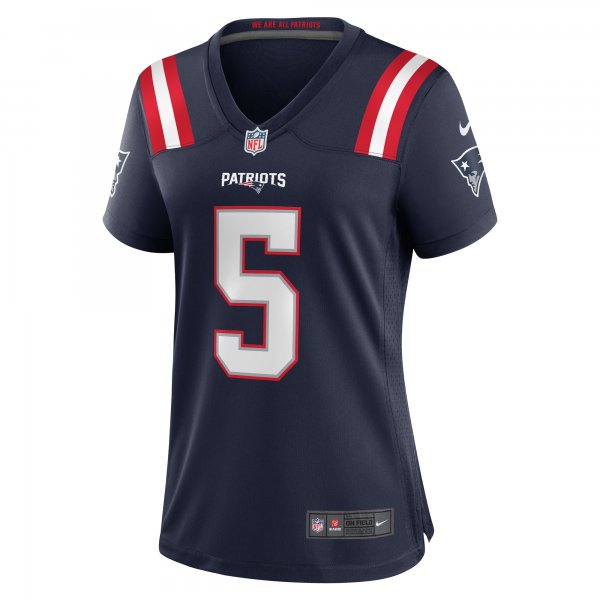 Women's New England Patriots Jalen Reagor Nike  Navy Team Game Jersey